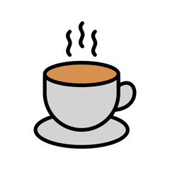 Coffee Icon Vector Illustration Color Version