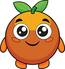 Vibrant orange graphic element with color spectrum