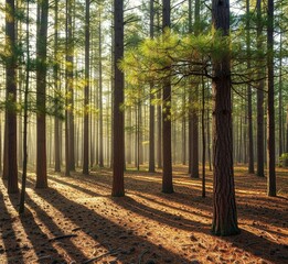 Obraz premium pine tree in the forest