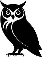Winter Animal silhouette Vector illustration
