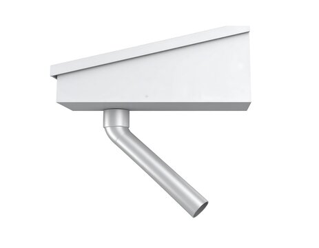White rain gutter system