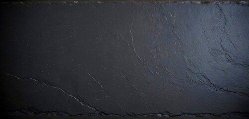 Deep dark slate texture background with rugged edges, perfect for culinary presentations or rustic design.