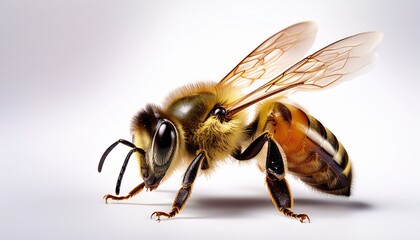 bee isolated on white background