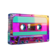 colorful, transparent cassette tape, jpeg, png, transparent