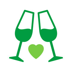 Anniversary Icon Vector Illustration Green Version