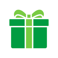 Gift Icon Vector Illustration Green Version