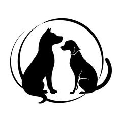 black and white cats