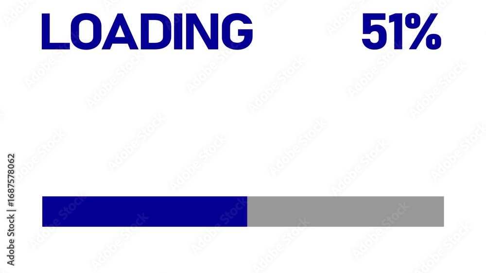 Poster 100% loading icon animation background. neon loading bar sign progress 0 to 100 percent.