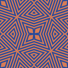 Seamless pattern. Kites, stars ornament. Geometrical backdrop. Abstract background. Ethnic motif. Geometric figures wallpaper. Digital paper. Ethnical textile print. Web design. Vector art