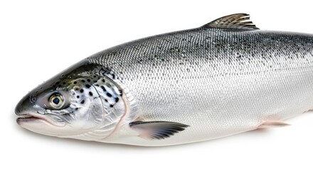 Obraz premium Healthy Atlantic Salmon Fresh Fish Seafood Ingredient