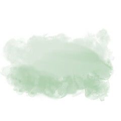 Abstract watercolor paint shape.	