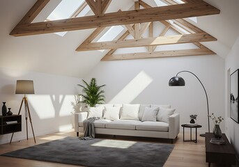 Fototapeta premium Sunlit Atrium Sanctuary