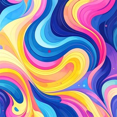 Vibrant swirling abstract design