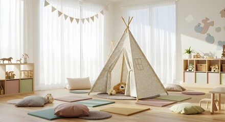 Charming and cozy kids play area