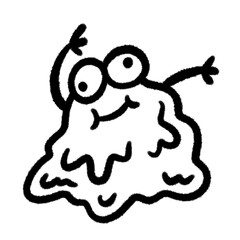 slime png outline, cute cartoon handdraw clipart kids doodle element hand drawn doodle, handwriting clipart, kawaii kids drawing, funny character, childlike sketch, handwritten words,