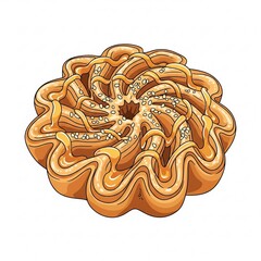 Traditional Moroccan Chebakia Cookies with Sesame and Honey