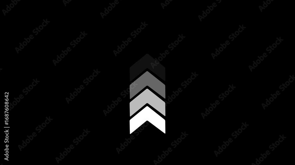 Poster pastel colored arrows blinking in a loop swipe, application and social network icons, swipe up for a