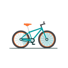 Fototapeta premium Vector illustration of a colorful bicycle isolated