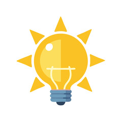 Creative Idea Concept Lightbulb Symbol Icon Vector Illustration