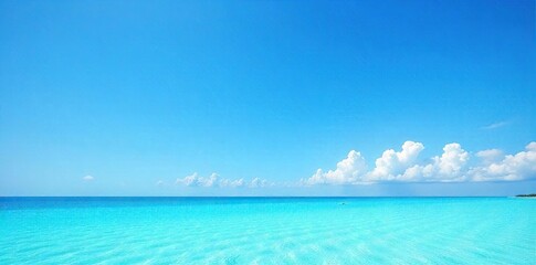 Obraz premium Azure Blue Sky Endless Summer Day, Vibrant Sunny Scene Perfect for Travel, Weather, and Design Projects. Crisp, Clear Image Ideal for Backgrounds