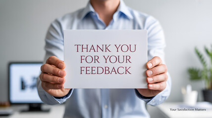 Express gratitude for valuable customer feedback with this professional message