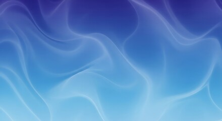 Obraz premium Abstract blue and purple wavy gradient background with soft light effects