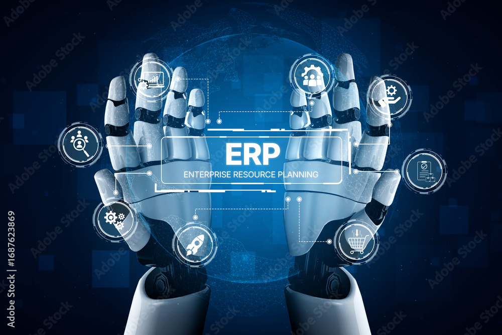 Poster ai optimizes erp platforms with centralized dashboards, automated data flow, and smart tools for man
