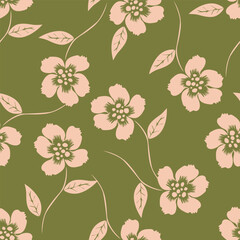 cute flower pattern image for fabric textile or wall decoration