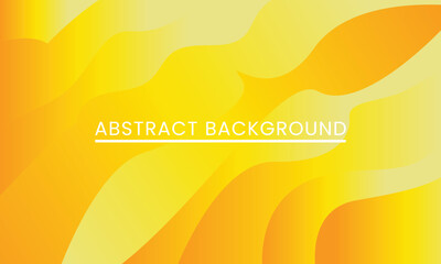Yellow Abstract Gradient Background with Wavy Lines.
