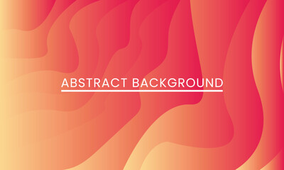 Red Orange Abstract Gradient Wavy Background.