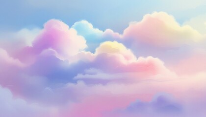 Fototapeta premium Colorful Pastel Gradient Background Texture In Shades Of Pink Purple Blue Yellow And Orange
