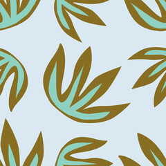 Vintage seamless floral pattern. Liberty style background of small pastel colorful flowers. Small flowers scattered over a white background. Stock vector for printing on surfaces