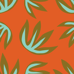 seamless pattern with leaves
