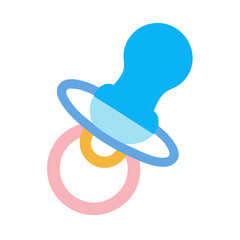 baby pacifier isolated on white