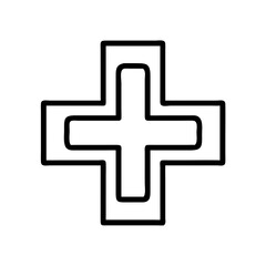 Obraz premium vector cross icon