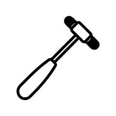 hammer icon isolated on white