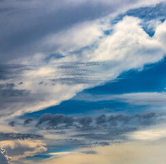 blue sky with clouds