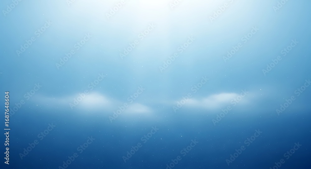 Aufkleber dreamy underwater scene with soft light filtering through the water, creating a serene and ethereal 