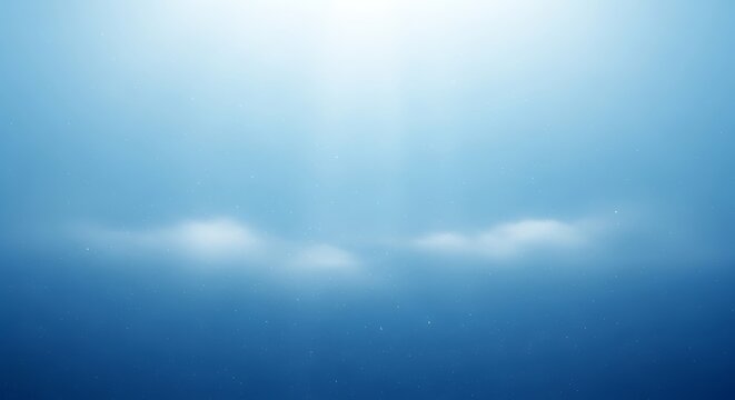 Dreamy underwater scene with soft light filtering through the water, creating a serene and ethereal atmosphere, perfect for backgrounds, wallpapers, or designs seeking a calming and peaceful vibe