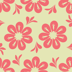 cute flower pattern image for fabric textile or wall decoration