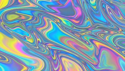 Abstract vibrant liquid swirl pattern