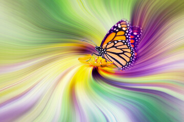 Artistic conversion to create an interesting twirl effect