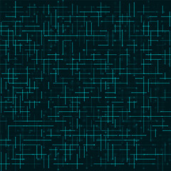 An abstract background in the style of a digital circuit, where lines and glowing dots form a complex grid. The illustration is reminiscent of electronic circuits, data connections and the structure