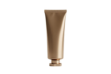 Elegant gold cosmetic tube packaging for luxury skincare and beauty products, perfect for modern branding.