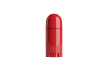 Sleek red deodorant stick ready for modern personal care branding and product mockups