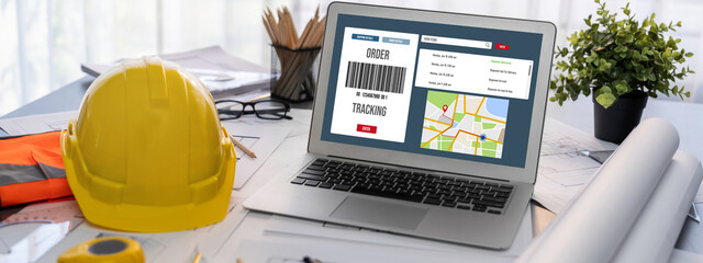 Delivery tracking system for e-commerce and brisk online business to timely goods transportation...