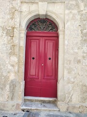 old wooden door of Malta 