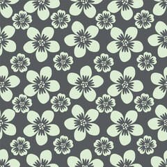 Seamless watercolor floral pattern design