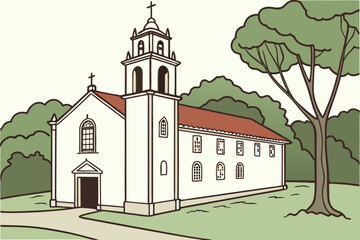 Obraz premium Cataldo Mission (Old Mission State Park) – Cataldo, Idaho, United States