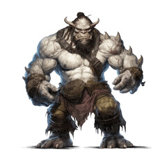 Fototapeta premium white ogre warrior